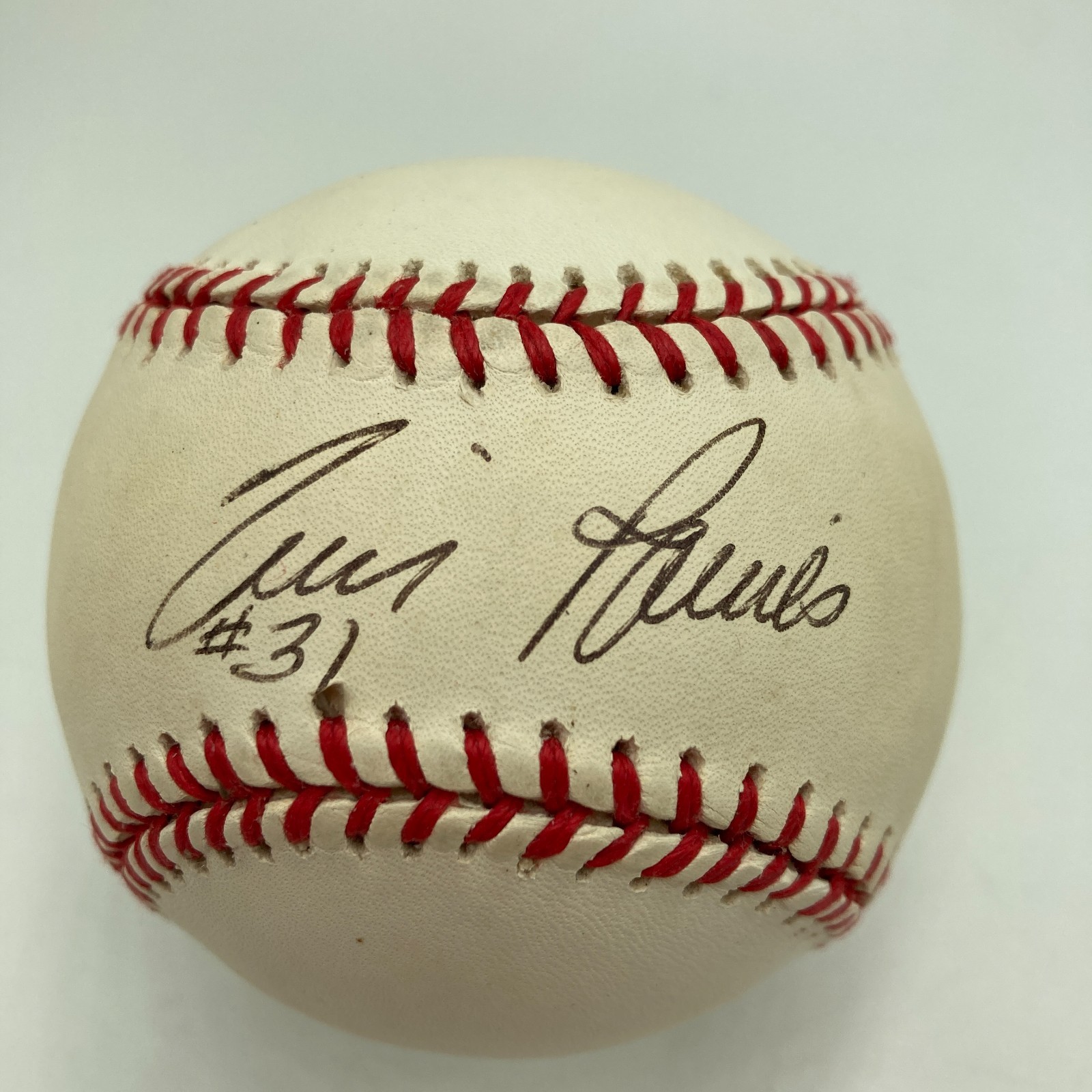 Tim Raines Signed Official 1996 World Series Baseball PSA DNA COA