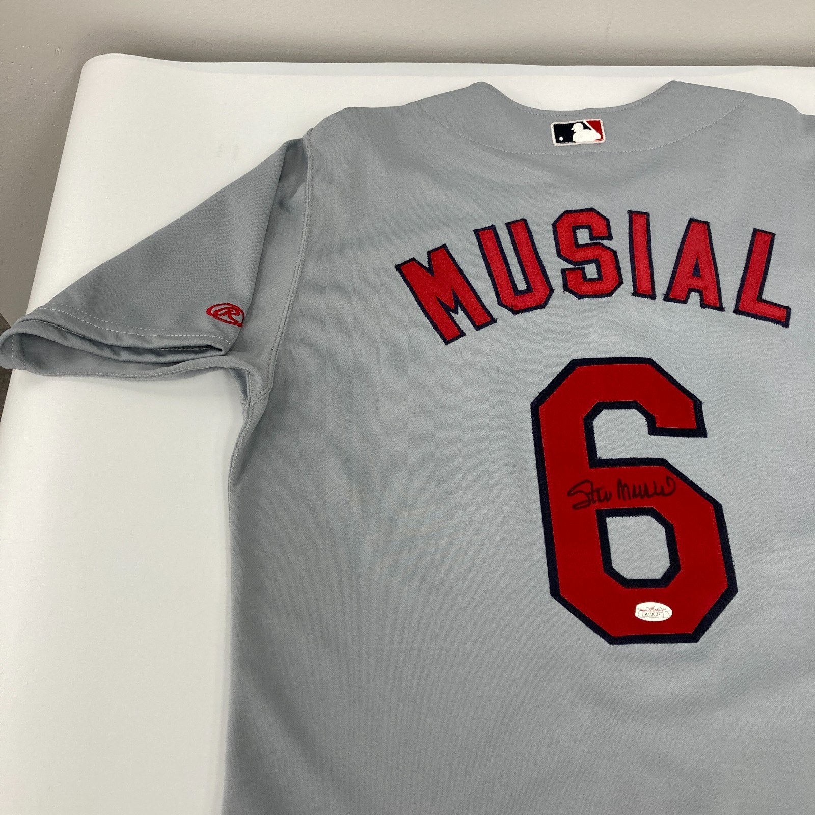 Stan Musial Signed Rawlings Authentic St. Louis Cardinals Jersey JSA Certified
