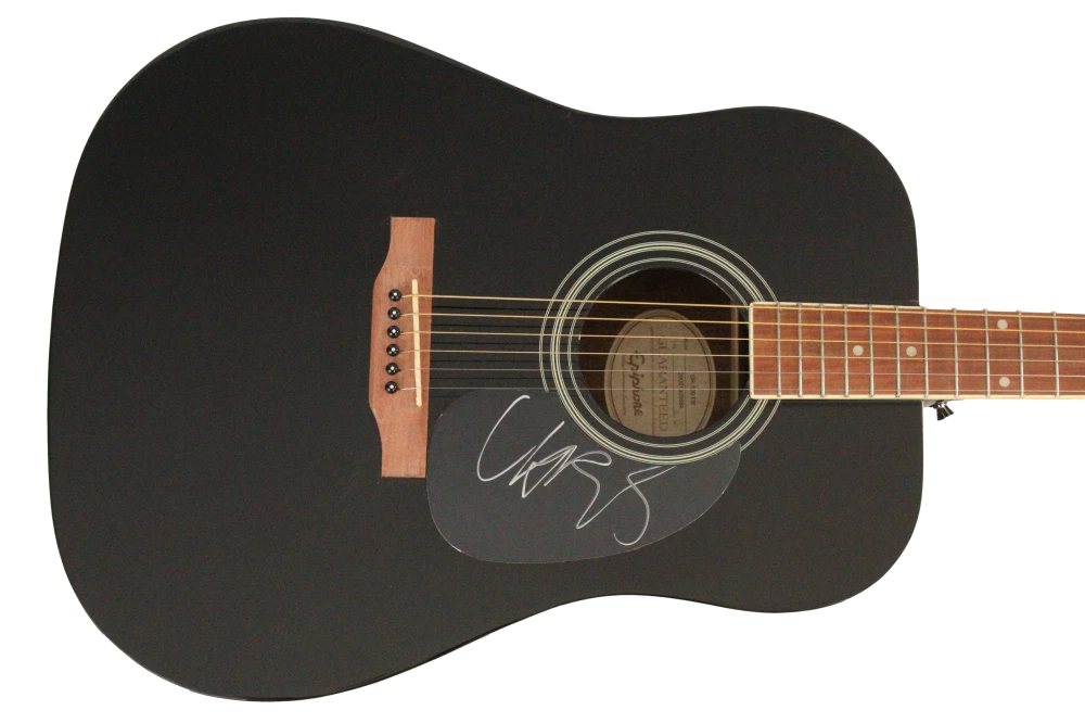 Chris Martin Coldplay Signed Autograph Gibson Epiphone Acoustic Guitar - JSA COA