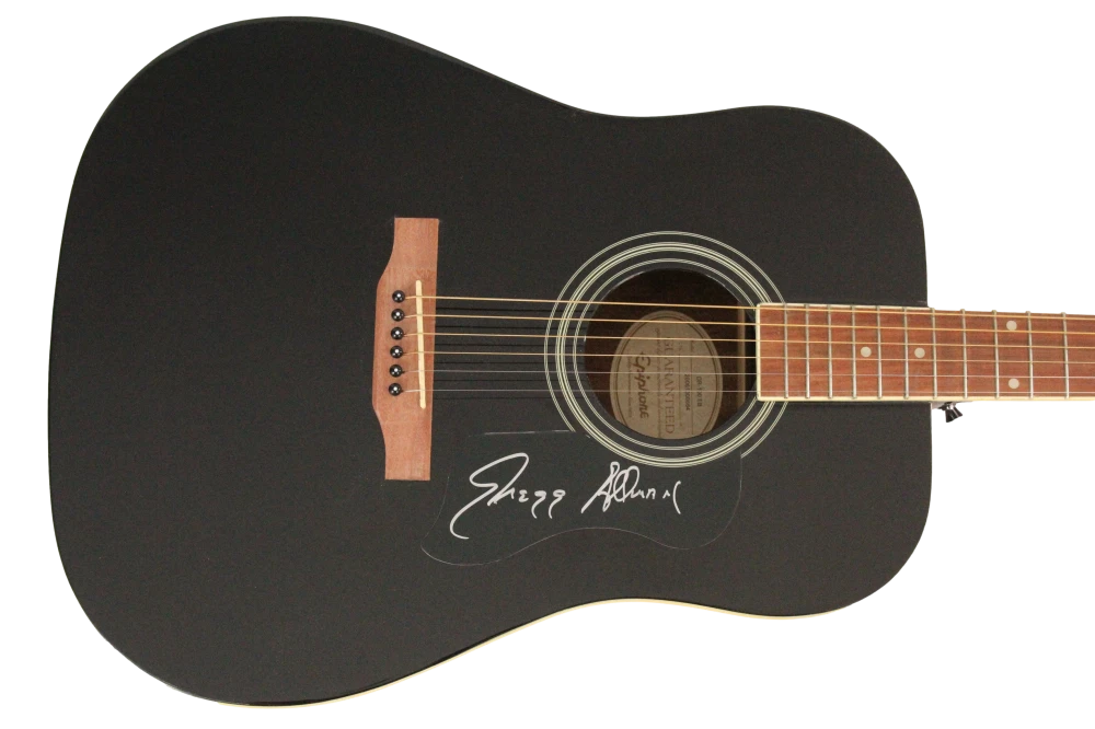 Gregg Allman Brothers Signed Autograph Gibson Epiphone Acoustic Guitar - JSA COA