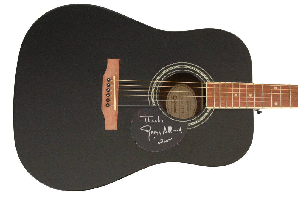 Gregg Allman Brothers Band Signed Autograph Gibson Acoustic Guitar w/ JSA COA