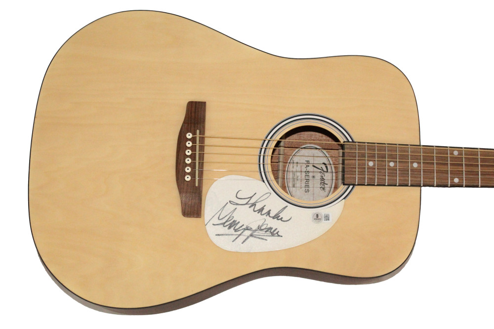 George Jones Signed Autograph Fender Acoustic Guitar I Am What I Am Beckett COA