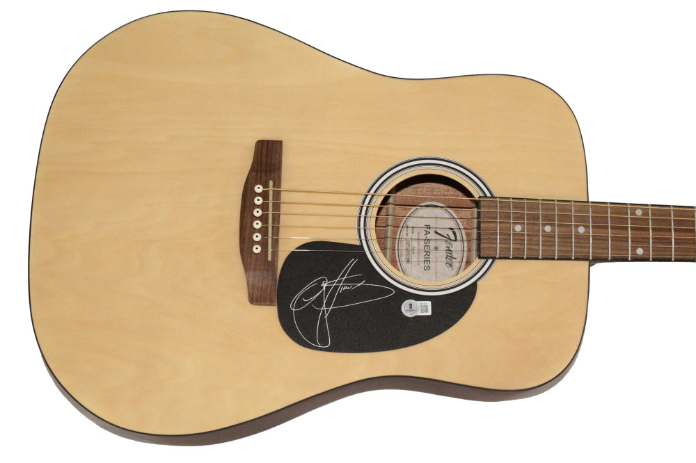 Gene Simmons KISS Signed Autograph Fender Acoustic Guitar w/ Beckett COA