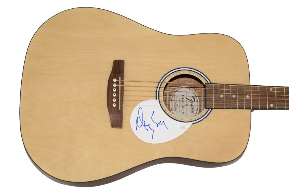 Marty Stuart Signed Autograph Fender Acoustic Guitar - Way Out West w/ JSA COA