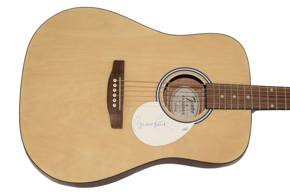Bonnie Raitt Signed Autograph Fender Acoustic Guitar - Nick of Time w/ JSA COA