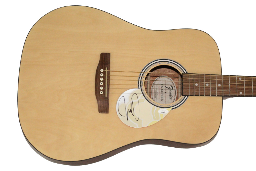 Jimmy De Martini Zac Brown Band Signed Autograph Fender Acoustic Guitar JSA COA