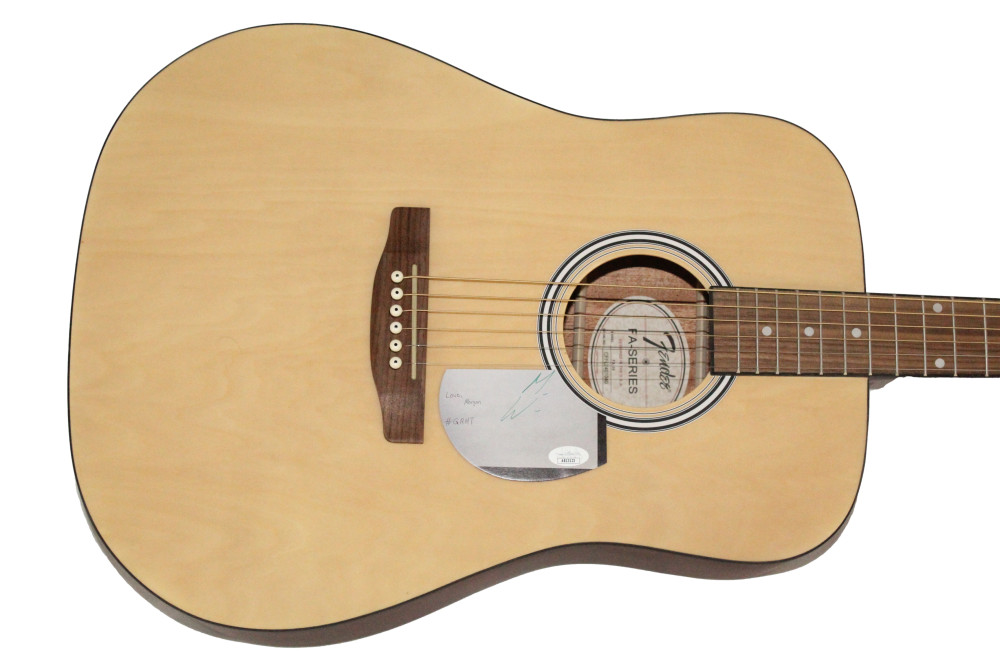Morgan Wallen Signed Autograph Fender Acoustic Guitar - Dangerous w/ JSA COA