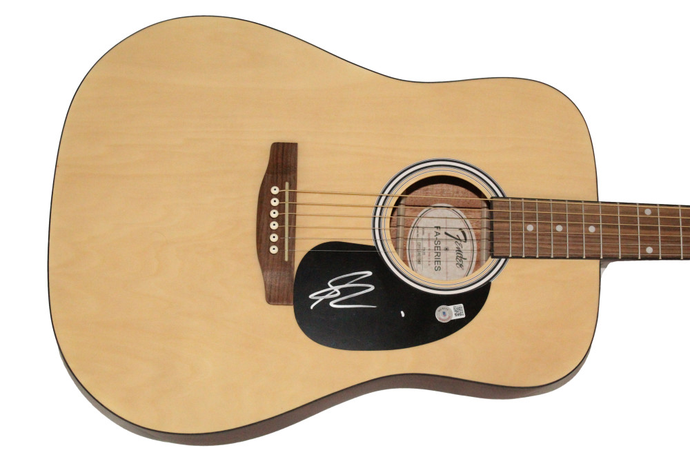 Shania Twain Signed Autograph Full Size Fender Acoustic Guitar w/ Beckett COA