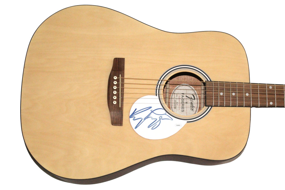 Kenny Loggins Signed Autograph Fender Acoustic Guitar - Danger Zone w/ JSA COA