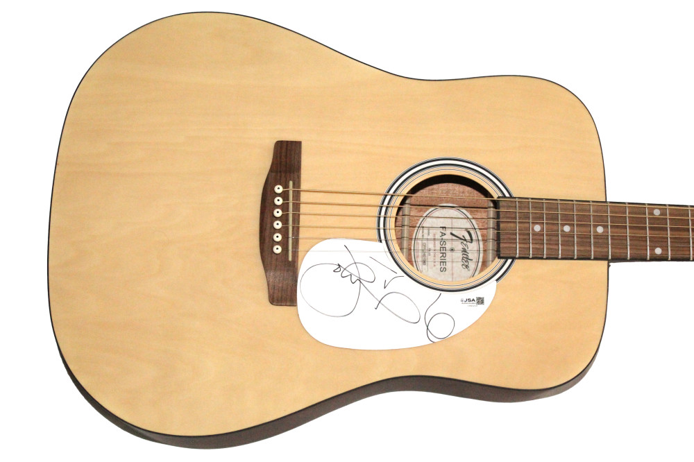 Johnny Marr the Smiths Signed Autograph Fender Acoustic Guitar w/ JSA COA