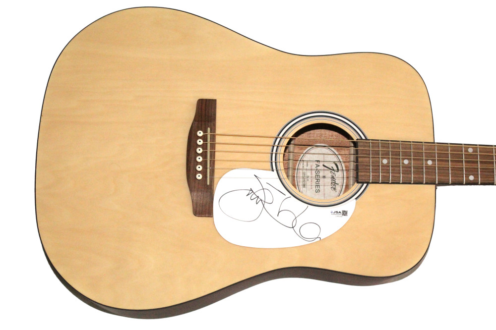 Johnny Marr the Smiths Signed Autograph Full Size Fender Acoustic Guitar JSA COA