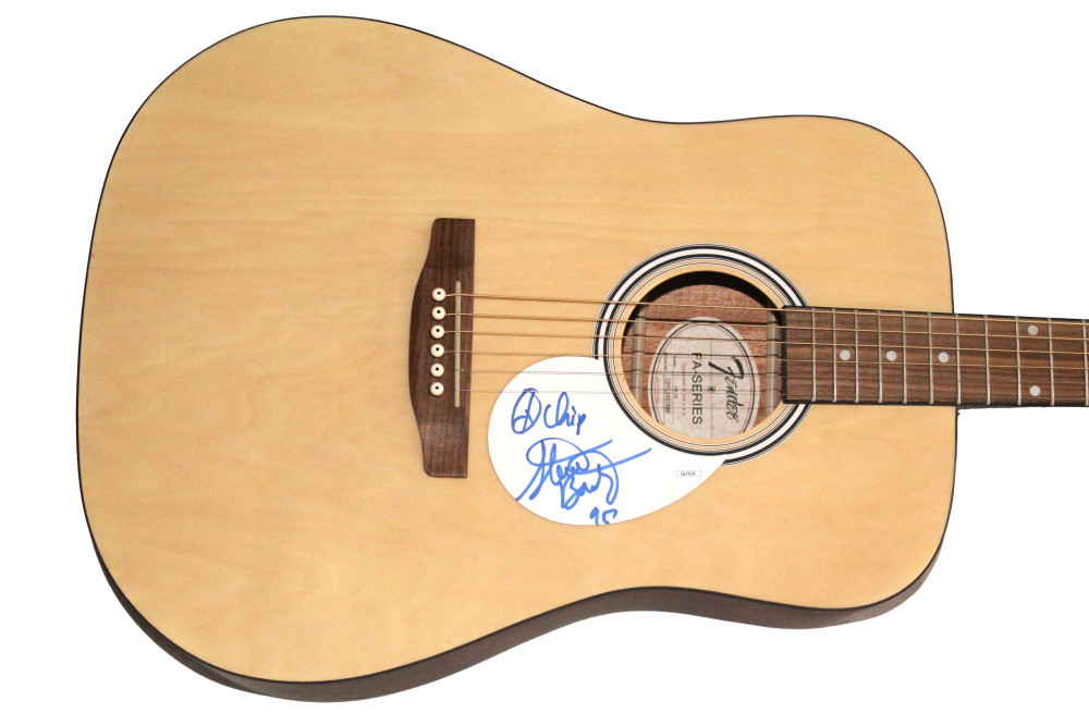 Steve Bailey Signed Autograph Full Size Fender Acoustic Guitar JSA COA