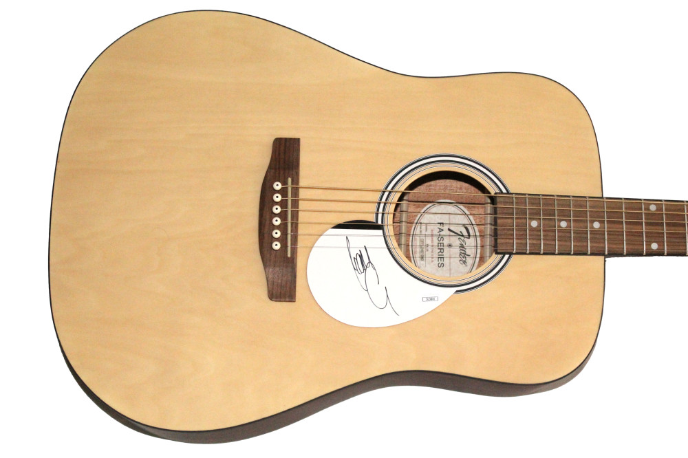 Liam Gallagher Oasis Signed Autograph Fender Acoustic Guitar w/ JSA COA