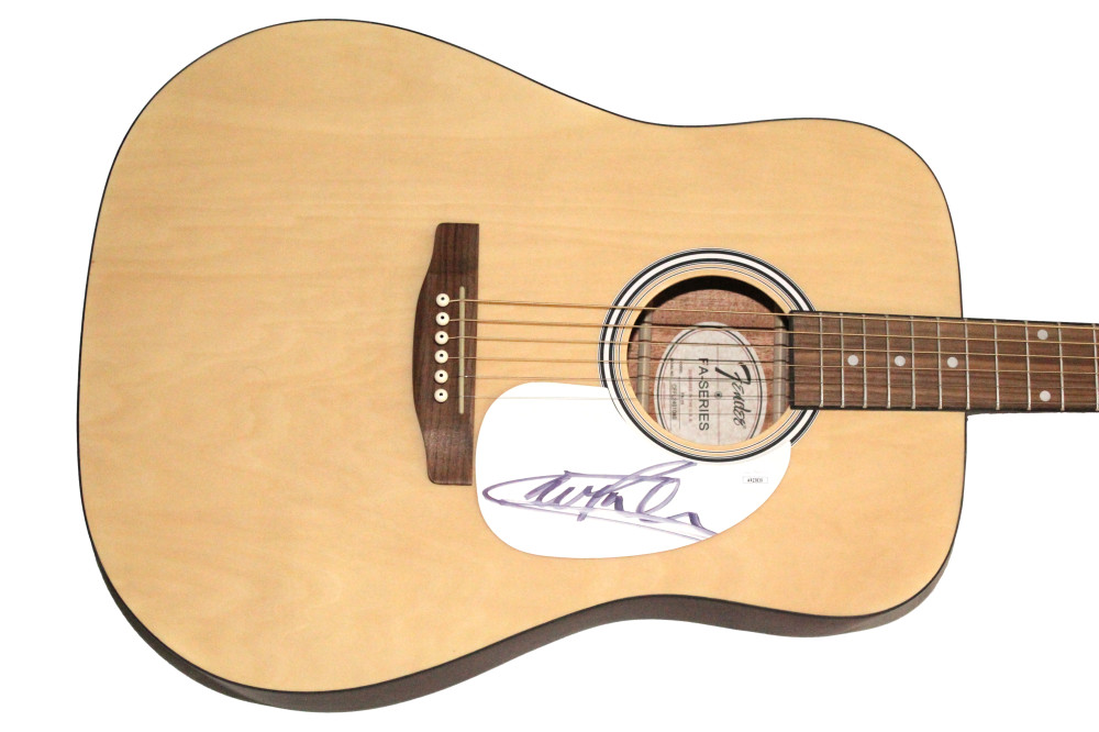Carl Palmer Signed Autograph Fender Acoustic Guitar - Emerson Lake w/ JSA COA