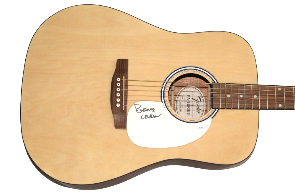 Bernie Leadon Eagles Signed Autograph Fender Acoustic Guitar w/ JSA COA