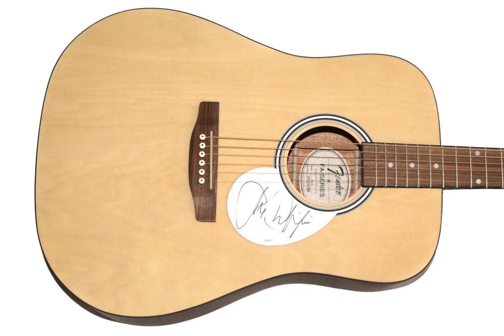 Joe Diffie Signed Autograph Full Size Fender Acoustic Guitar w/ JSA COA