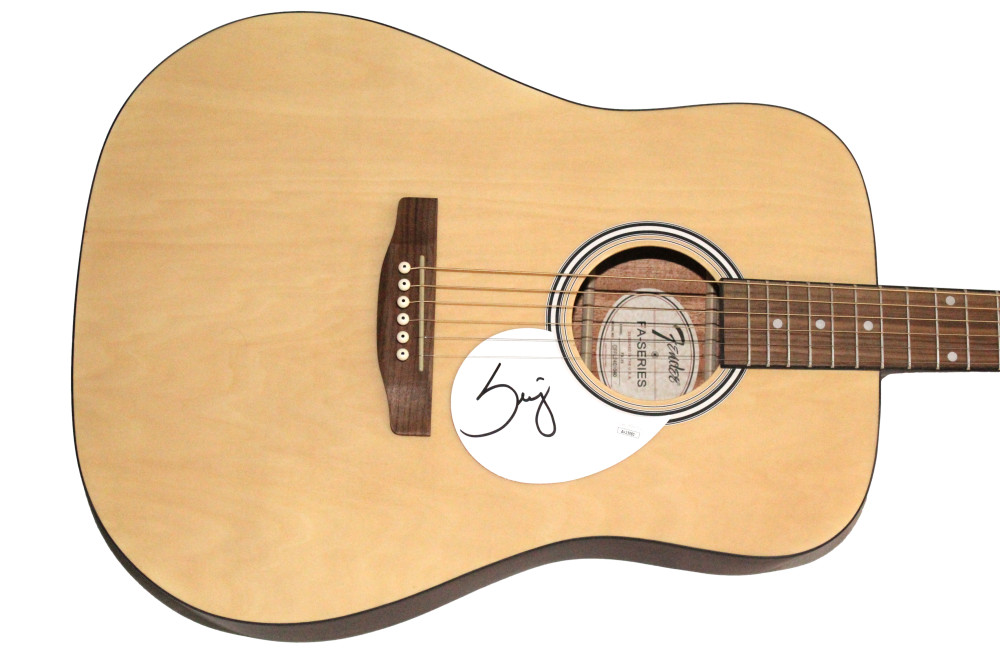 Serj Tankian SOAD Signed Autograph Full Size Fender Acoustic Guitar w/ JSA COA