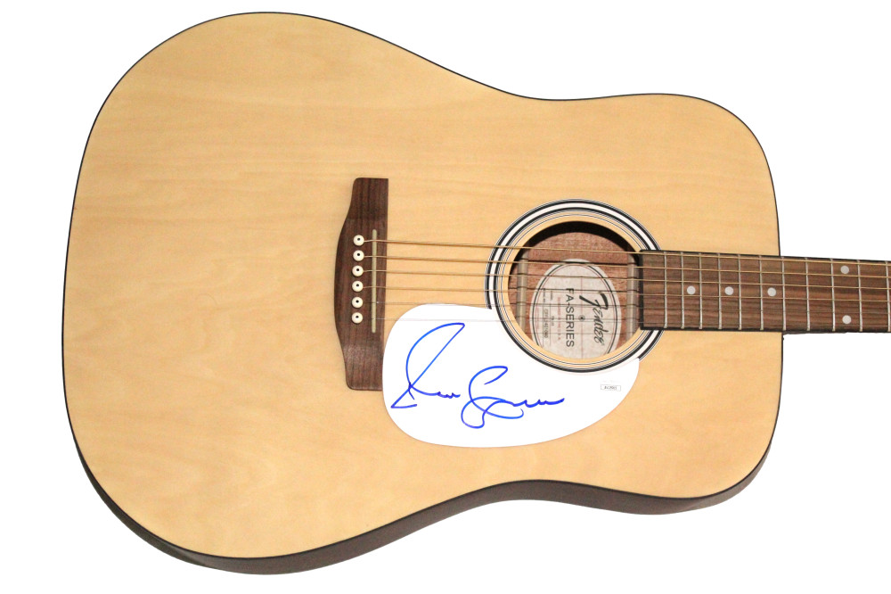 Elvis Costello Signed Autograph Full Size Fender Acoustic Guitar - JSA COA