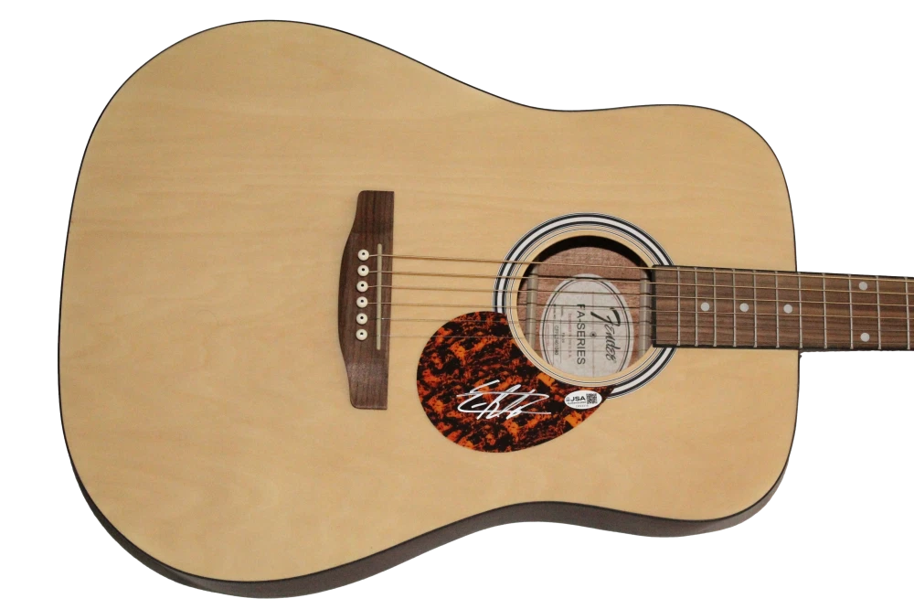 Eric Rachmany Rebelution Signed Autograph Fender Guitar - Peace of Mind JSA COA