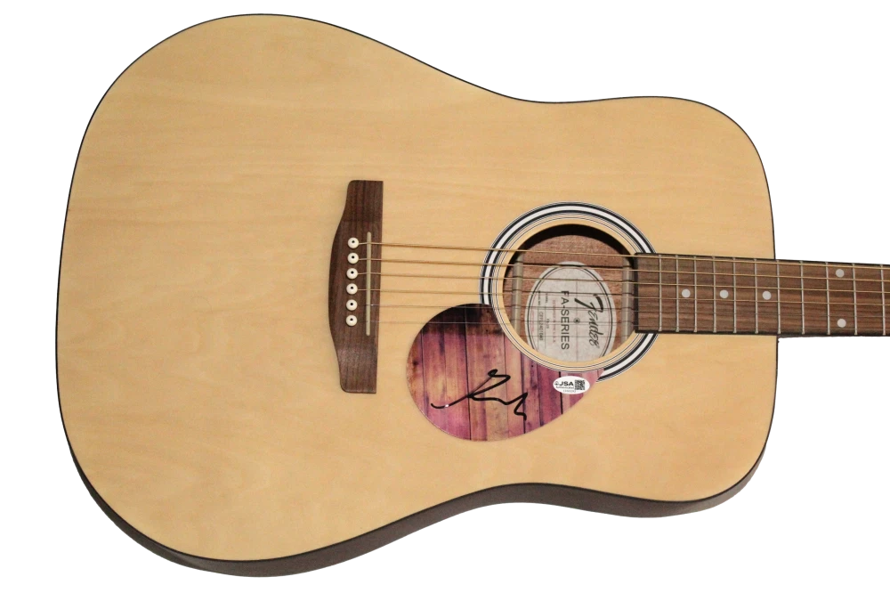 Rick Mitarotonda Goose Signed Autograph Full Size Fender Acoustic Guitar JSA COA