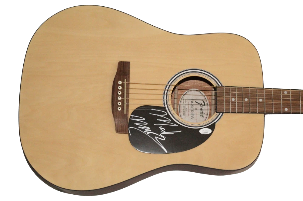 Mick Mars Motley Crue Signed Autograph Fender Acoustic Guitar w/ JSA COA