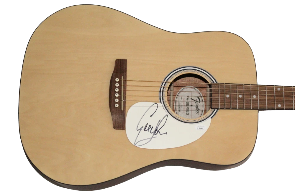 Greg Lake Signed Autograph Fender Acoustic Guitar - Emerson & Palmer w/ JSA COA