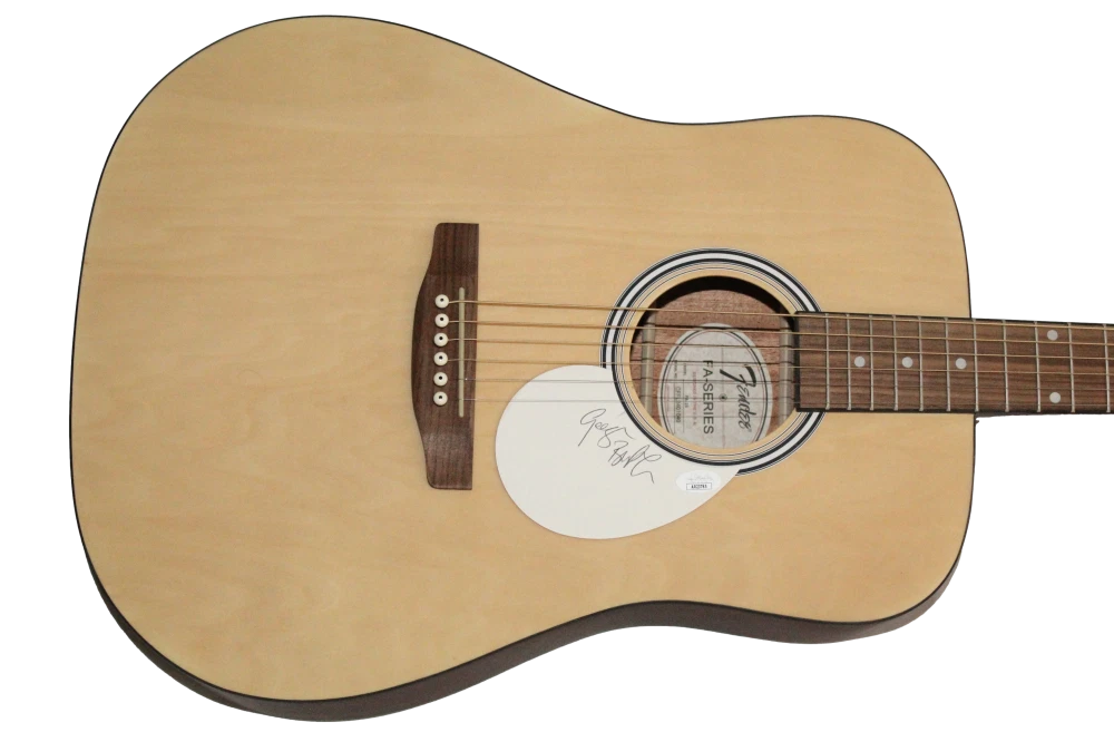 Geezer Butler Black Sabbath Signed Autograph Fender Acoustic Guitar w/ JSA COA