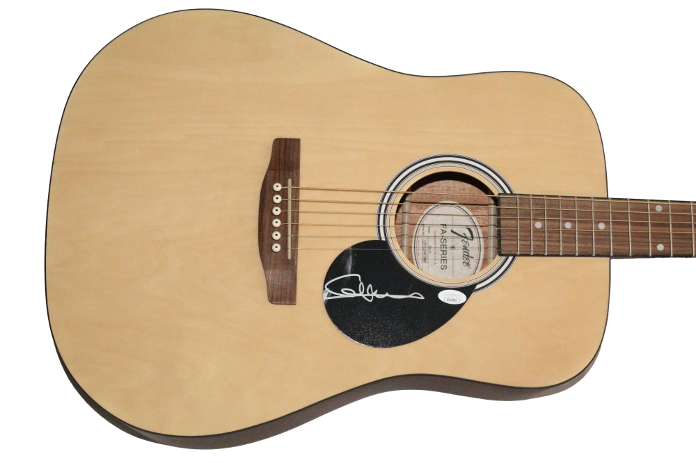 Cliff Williams AC/DC Signed Autograph Full Size Fender Acoustic Guitar JSA COA