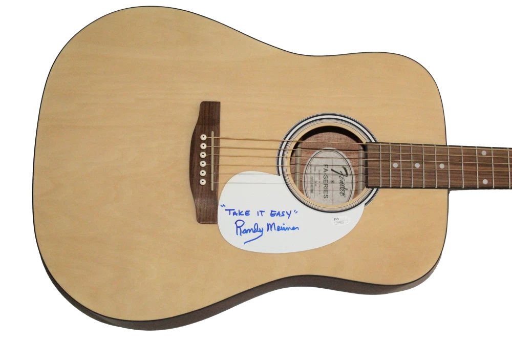 Randy Meisner Eagles Signed Autograph Fender Guitar - Take It Easy w/ JSA COA