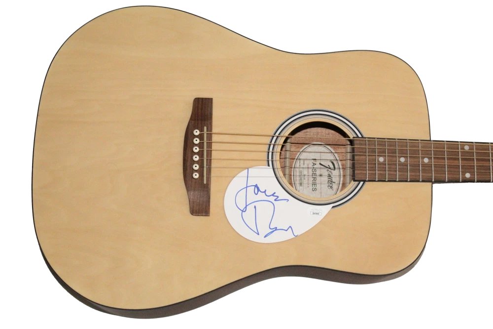 Jack Bruce Cream Signed Autograph Fender Acoustic Guitar Disraeli Gears JSA COA