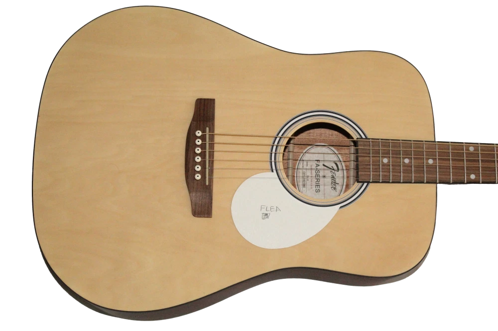 Flea Red Hot Chili Peppers RHCP Signed Autograph Fender Acoustic Guitar JSA COA