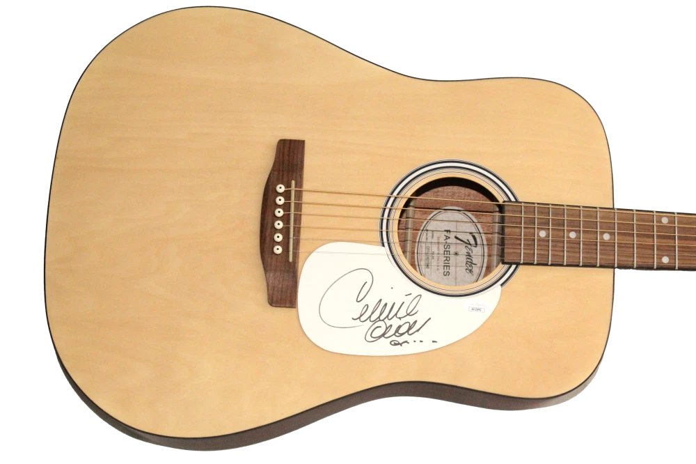 Celine Dion Signed Autograph Fender Acoustic Guitar - Falling into You JSA COA