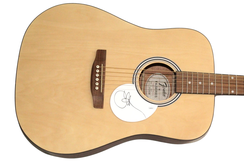 Cher Signed Autograph Full Size Fender Acoustic Guitar - Believe w/ JSA COA