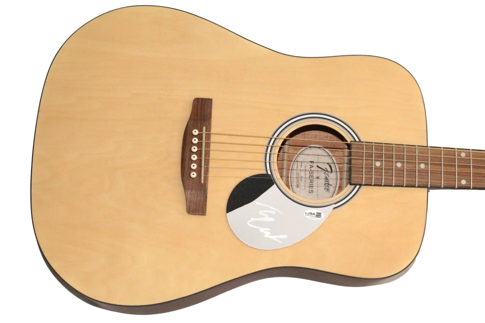 Timothee Chalamet Signed Autograph Fender Guitar Bob Dylan in A Complete Unknown