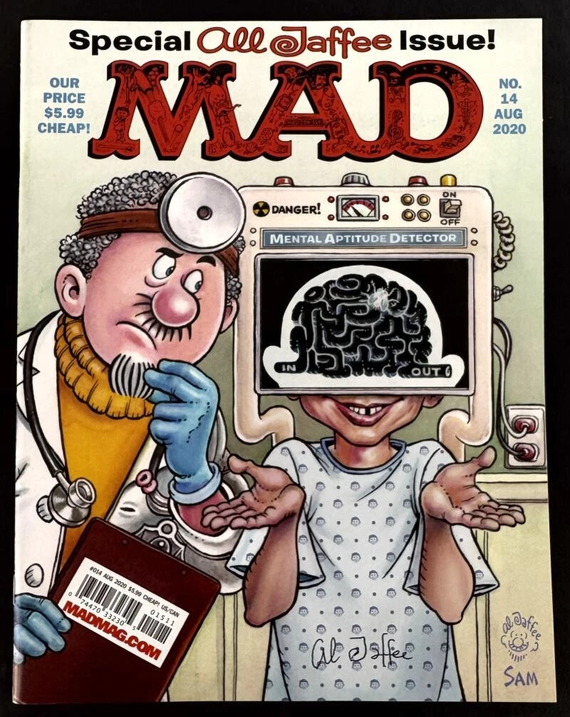AL JAFFEE SIGNED AUTOGRAPH AUG 2020 SPECIAL EDITION MAD MAGAZINE W/ JSA COA COLLECTIBLE MEMORABILIA