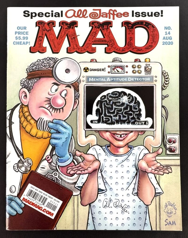 Al Jaffee Signed Autograph Aug 2020 Special Edition Mad Magazine - JSA COA