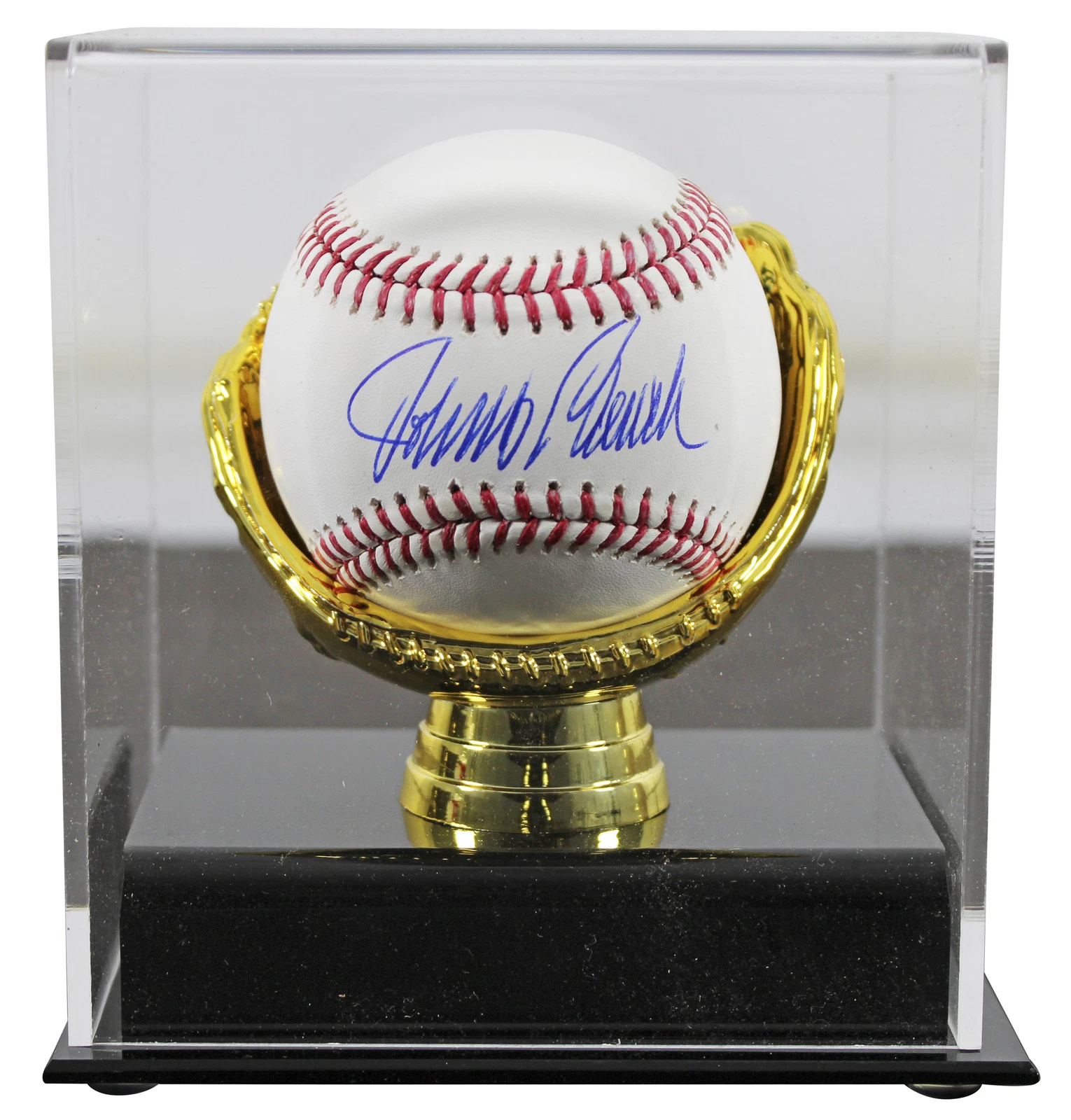 Reds Johnny Bench Authentic Signed Robert Manfred Oml Baseball w/ Case Fanatics