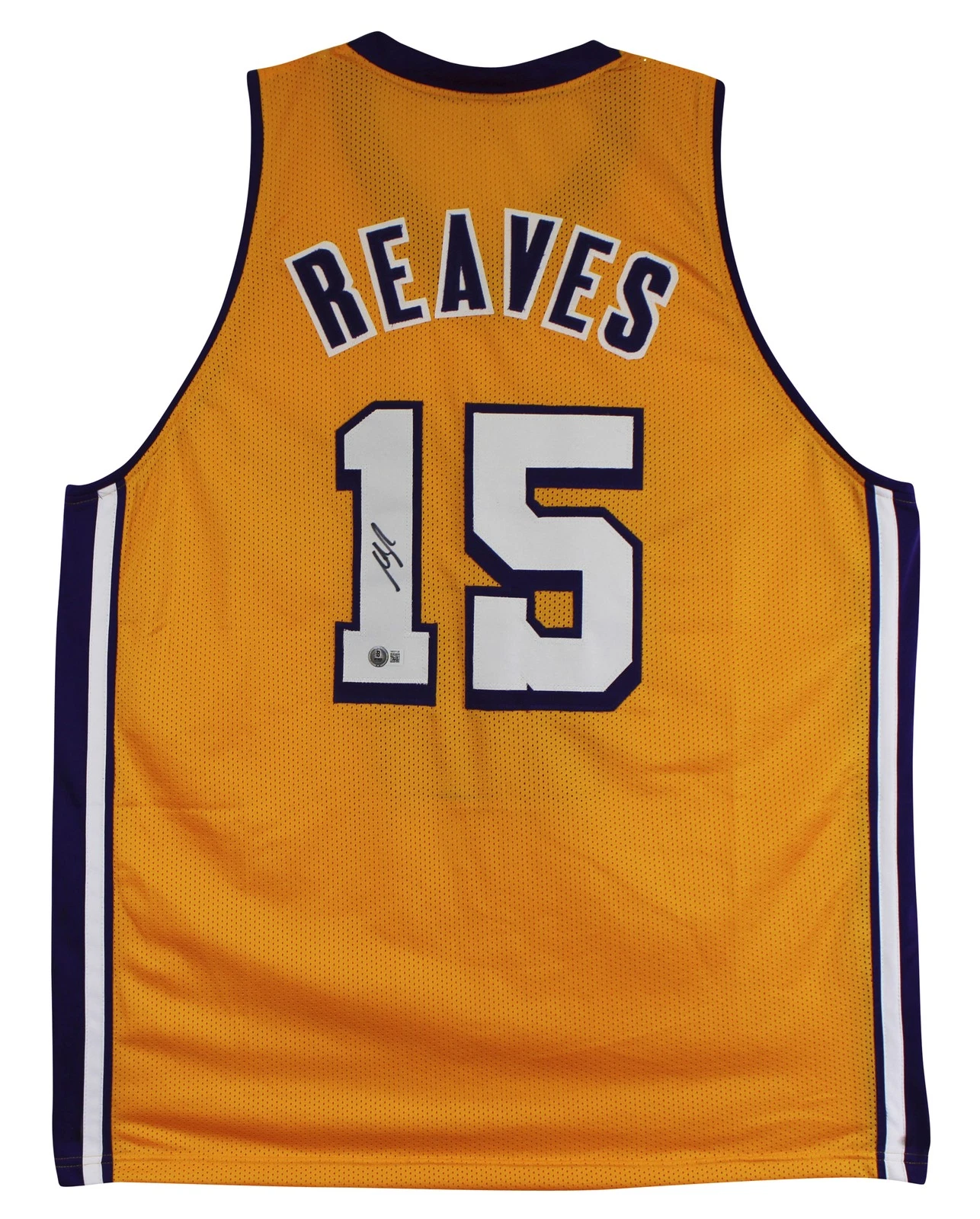 Austin Reaves Authentic Signed Yellow Pro Style Jersey BAS Witnessed 3