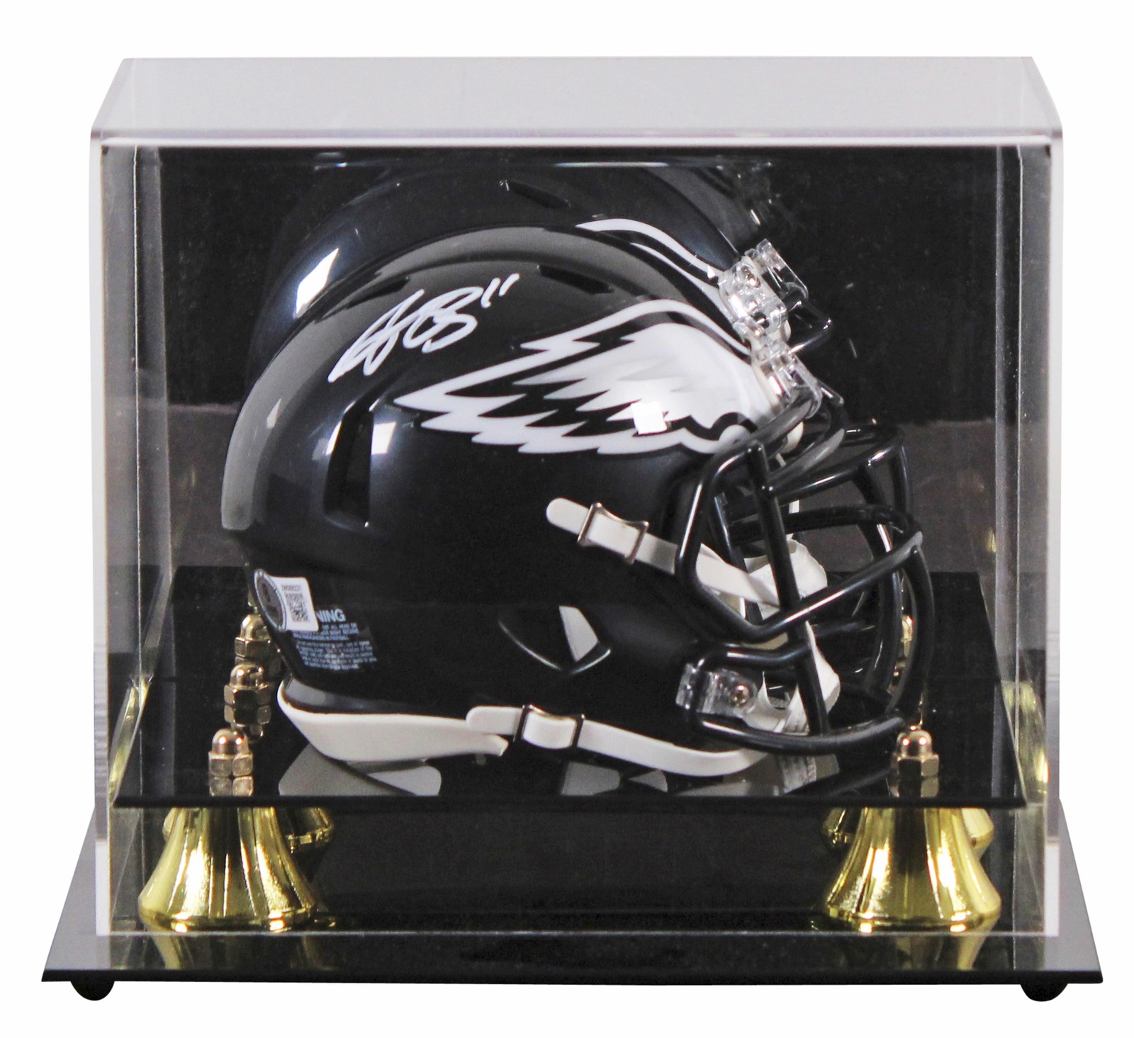 Eagles A.J. Brown Signed Alternate 2022 Speed Mini Helmet W/ Case BAS Witnessed