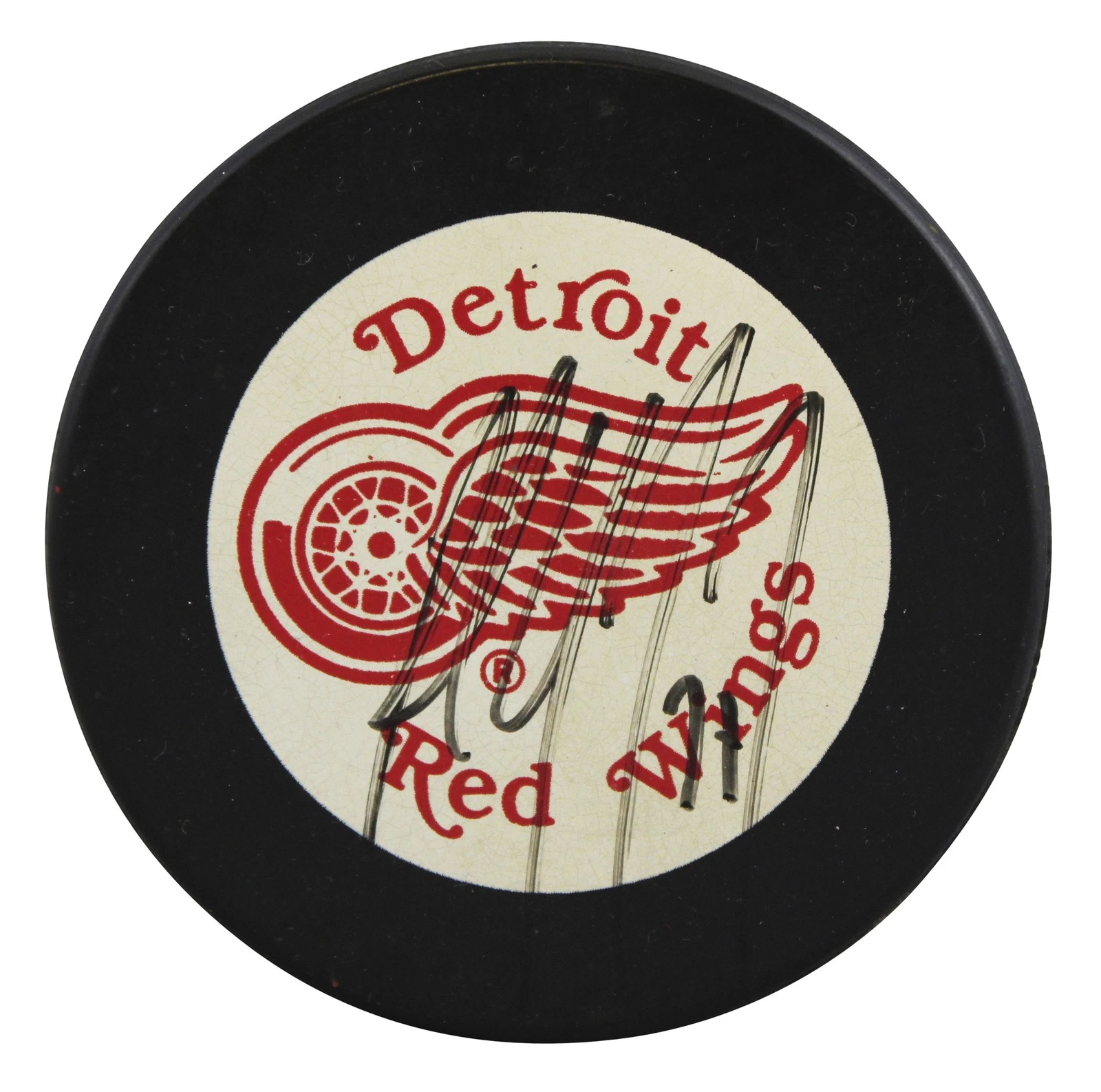 Red Wings Paul Coffey Authentic Signed Official NHL Hockey Puck BAS #BU64173
