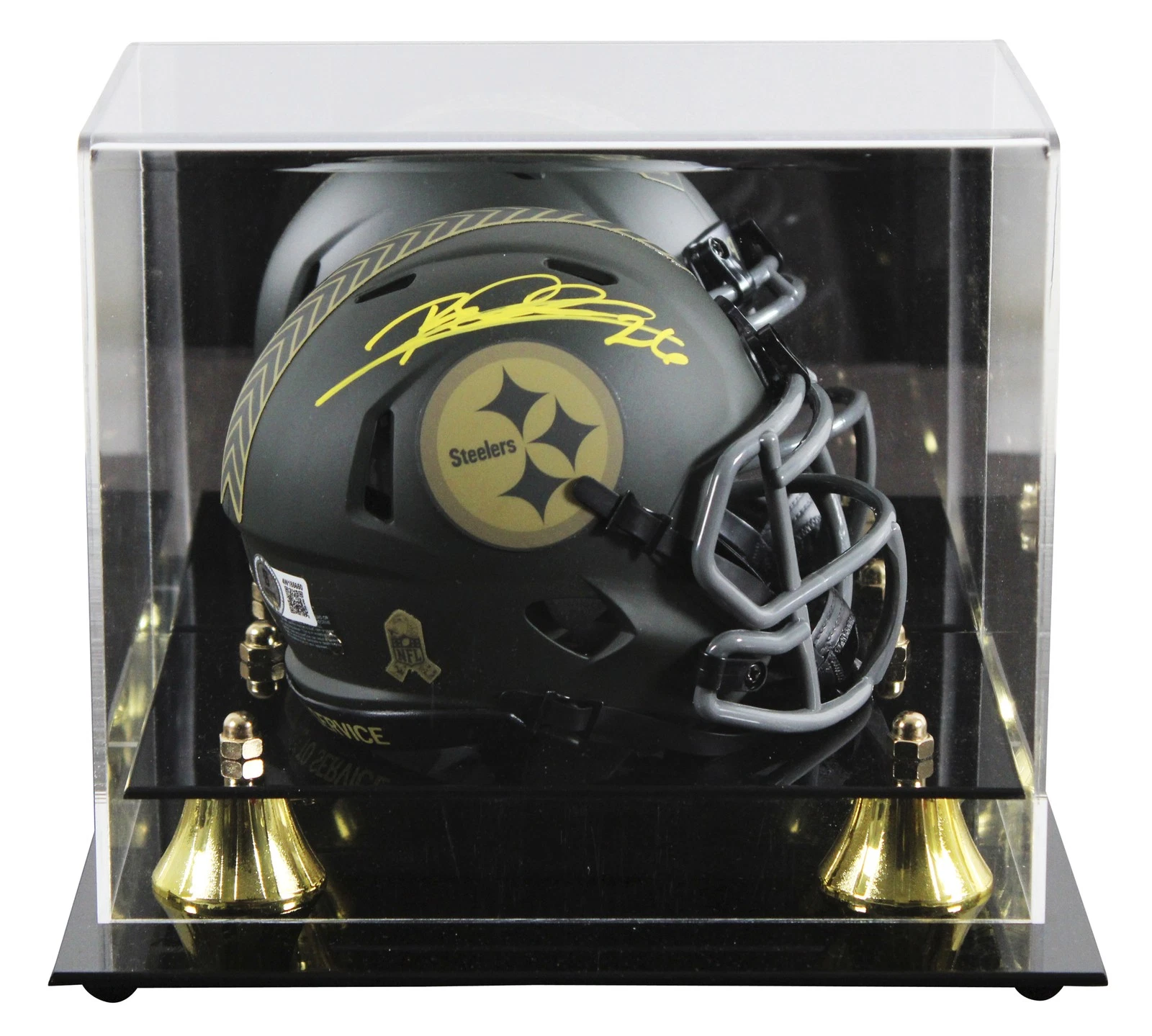 Steelers Rod Woodson Signed STS IV Speed Mini Helmet W/ Case BAS Witnessed