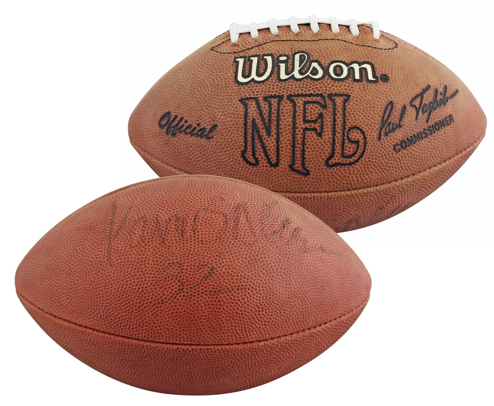 Raiders Marcus Allen Authentic Signed Wilson Official Nfl Football BAS #BV01124