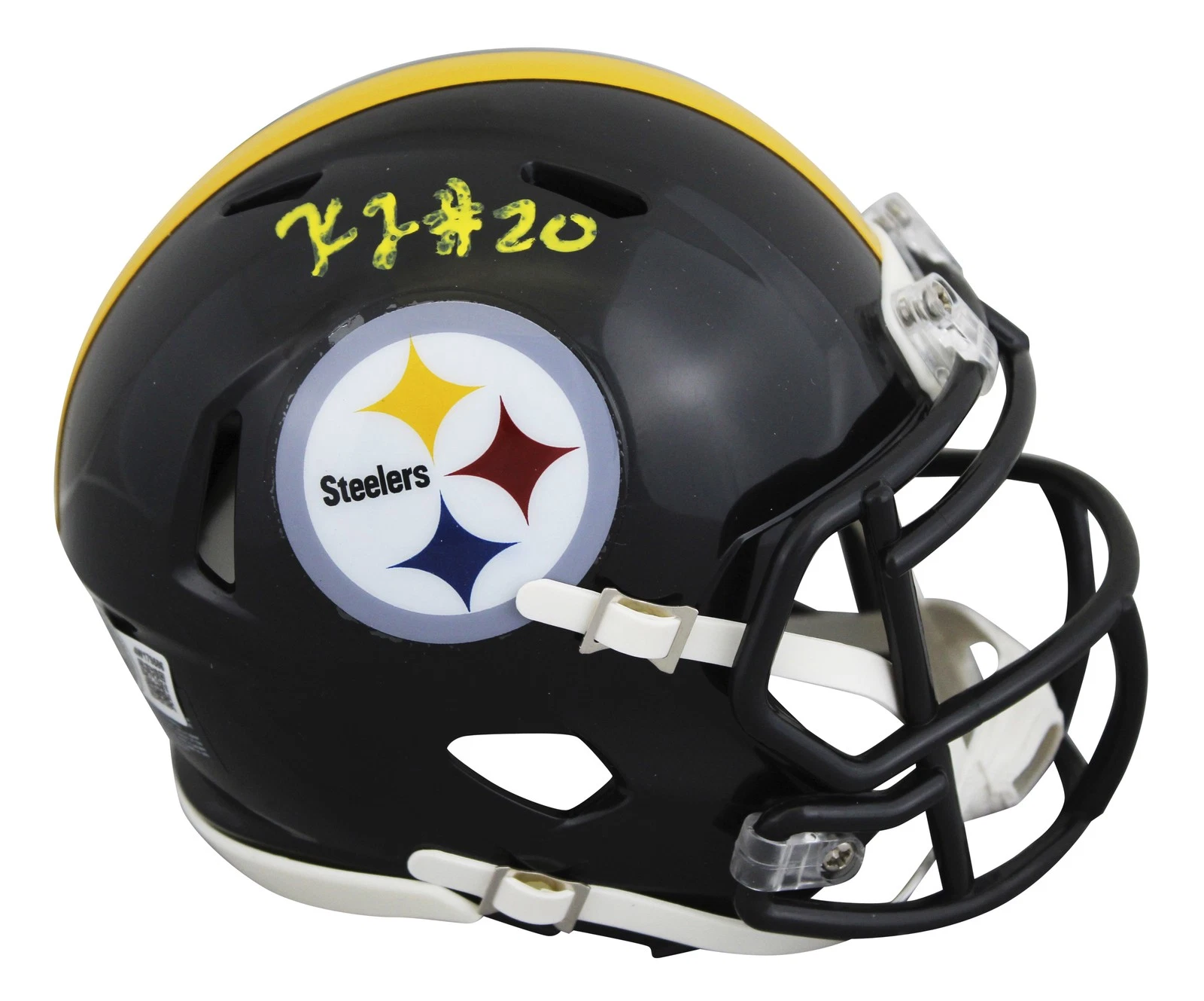 Steelers Kaleb Johnson Authentic Signed Speed Mini Helmet BAS Witness #4W179586