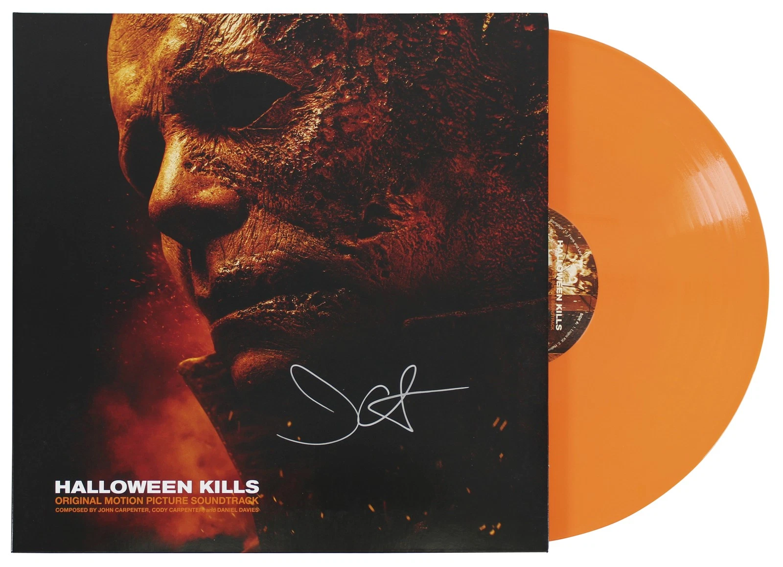Jamie Lee Curtis Signed Halloween Kills Soundtrack Album Cover W/ Vinyl BAS