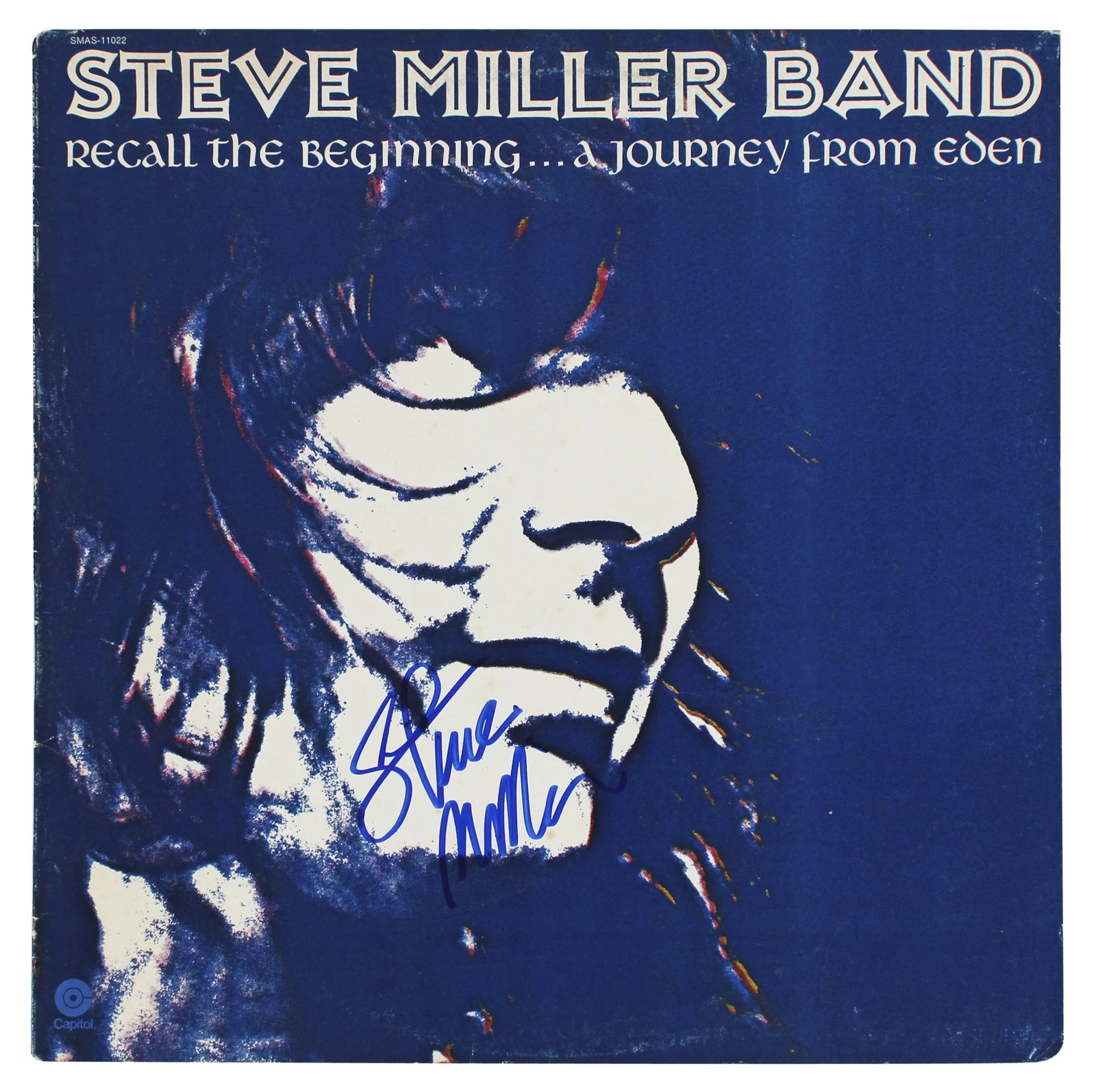 Steve Miller Signed Recall the Beginning from Eden Album Cover BAS #BG83079