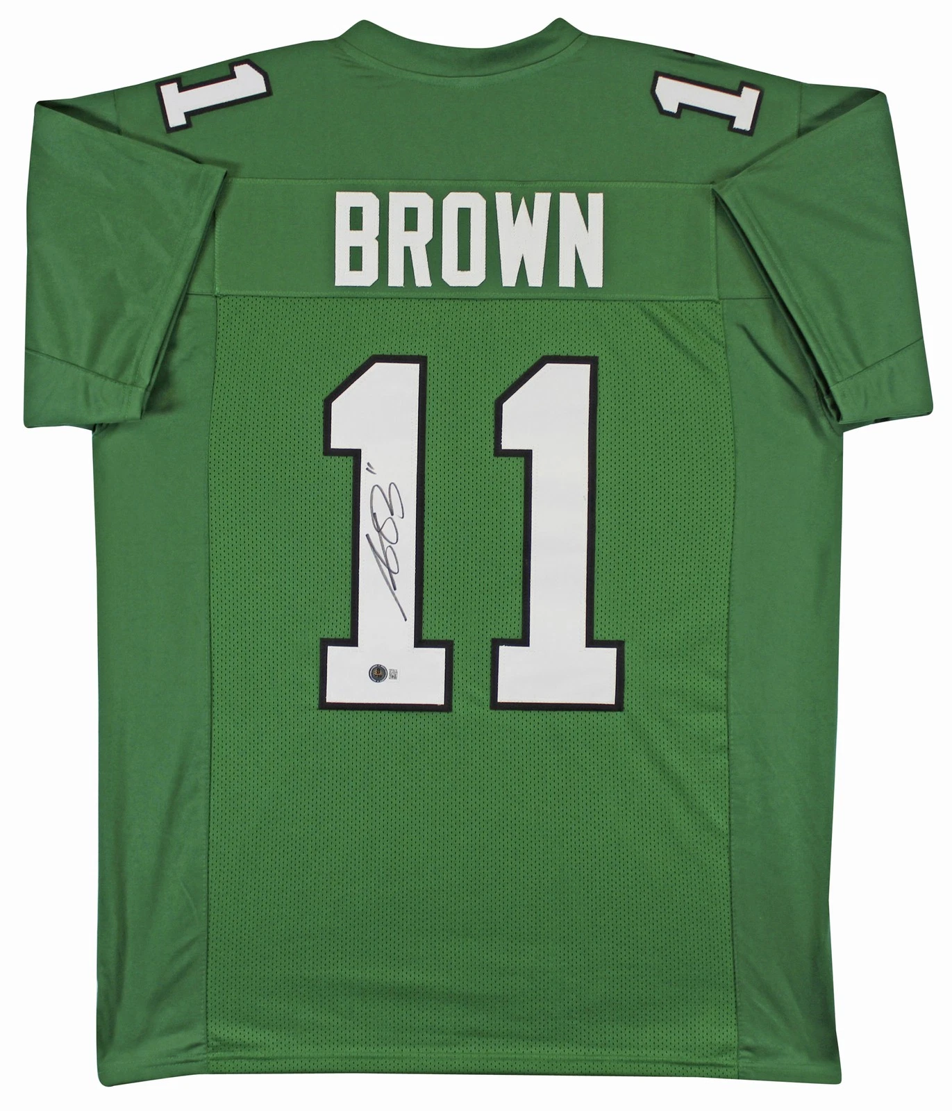 A.J. Brown Authentic Signed Kelly Green Pro Style Jersey BAS Witnessed
