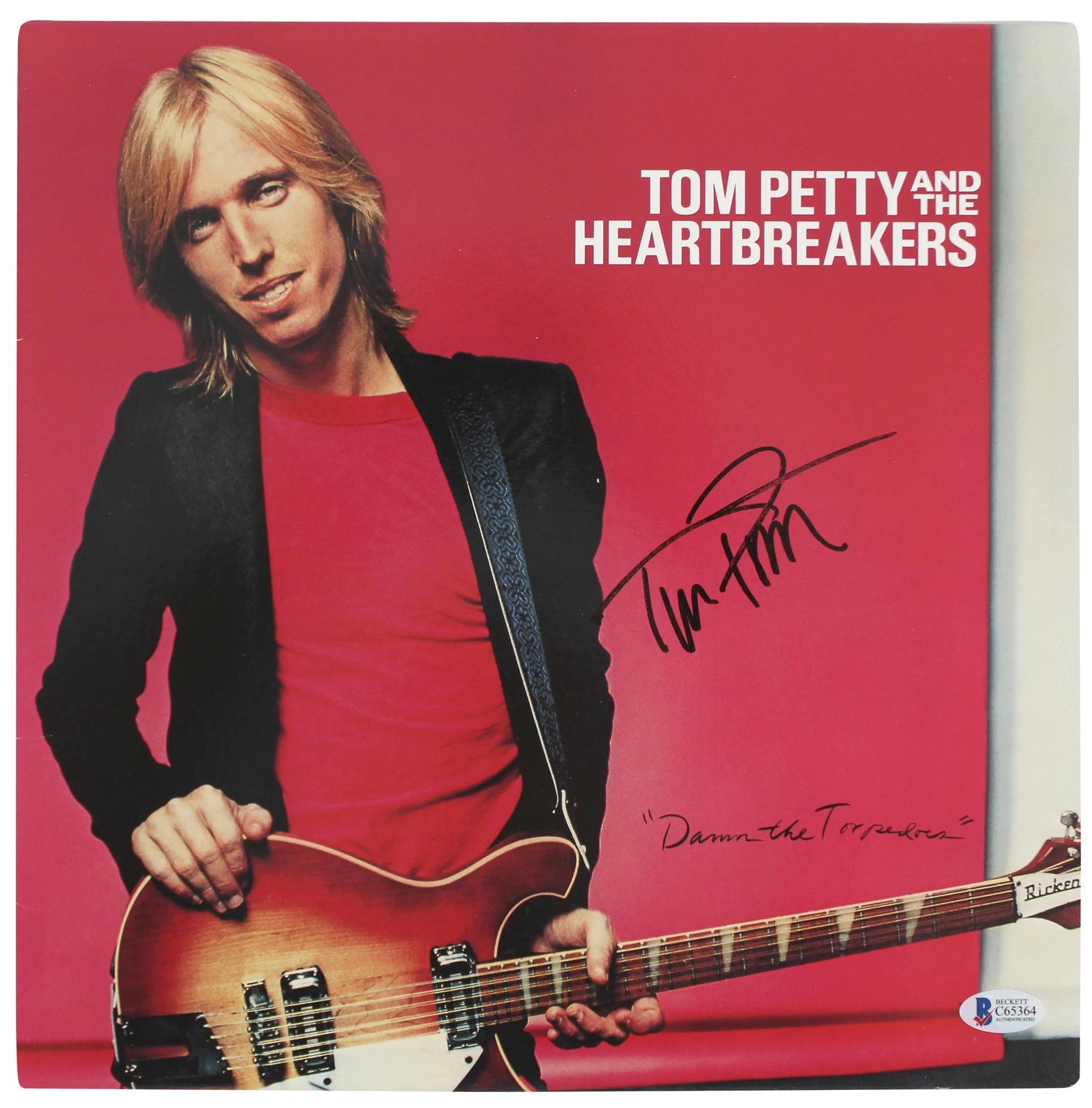 Tom Petty Authentic Signed Damn The Torpedoes Album Cover BAS #C65364