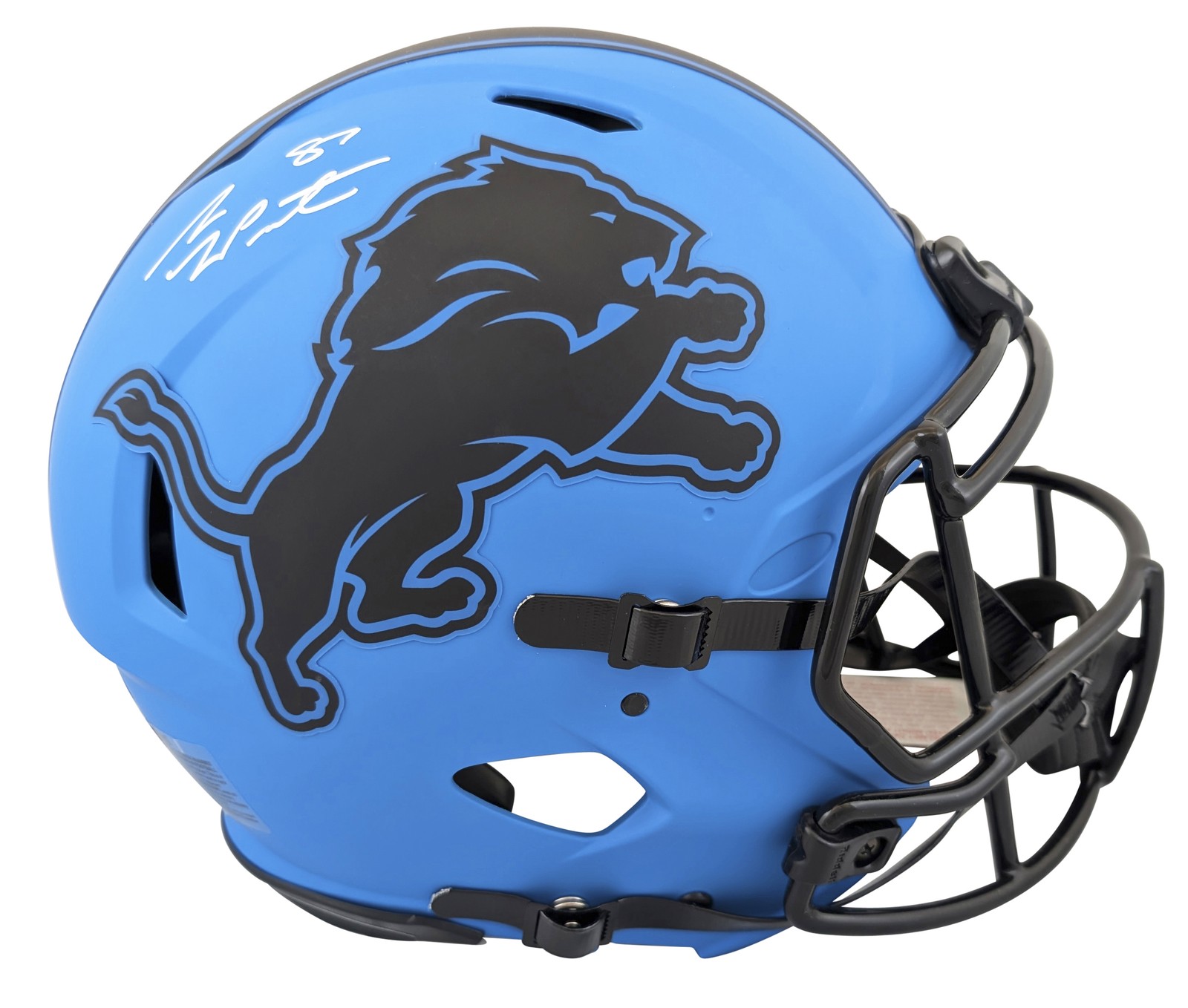 Lions Sam LaPorta Signed Rave Full Size Speed Proline Helmet BAS Witnessed