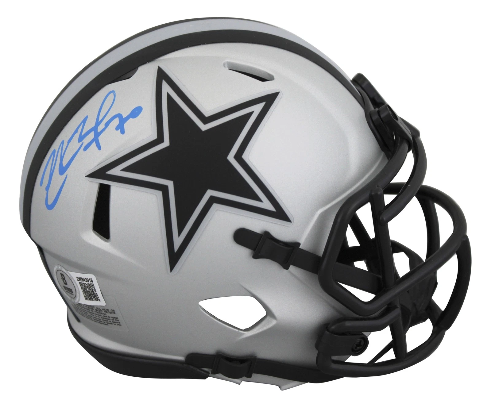 Cowboys Zack Martin Authentic Signed Rave Speed Mini Helmet BAS Witnessed