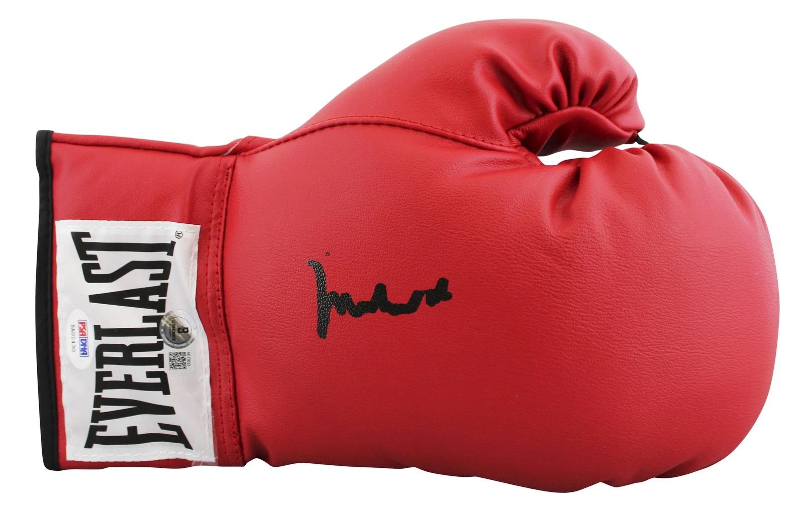 Muhammad Ali Authentic Signed Red Everlast Boxing Glove Autographed BAS #AE13633